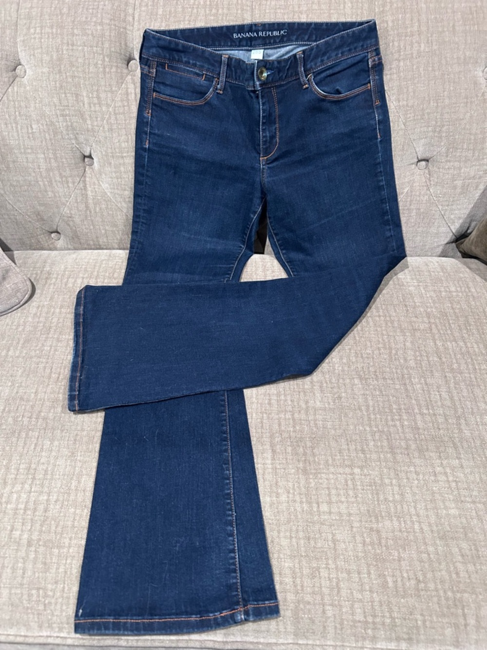 Banana Republic Indigo Flare High-Rise Jeans